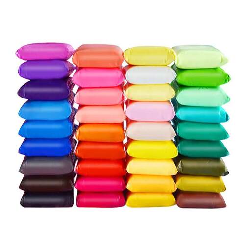 24pcs light clay polymer plasticine clay air dry playdough
