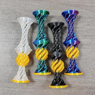 3D Printed Impossible Pyramid Passthrough Fidget Toys Double