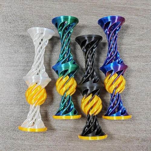 3D Printed Impossible Pyramid Passthrough Fidget Toys Double