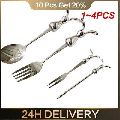 1~4PCS Ice Cream Scoop Prevent Scratches Rabbit Pattern