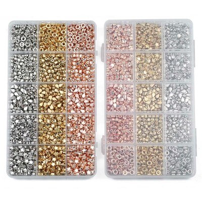 750PCS CCB Star Crown Spacer Loose Beads Gold Silver Color D