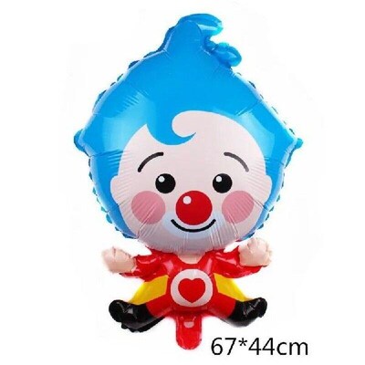 1pcs Cartoon Plim Plip Clown Foil Balloons 44x67cm Air
