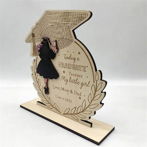 Class Of 2025 Graduation Decor Solid Wooden Graduates Table