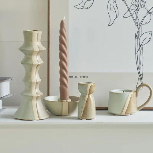 Ceramic Candlestick Nordic Candle Holder Candlestick Candle