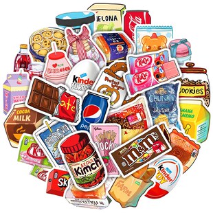 Milk Drink Packaging Stickers Phone 50Pcs Waterproof Food