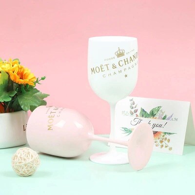 MOET 500ML Champagne Flutes Glasses Plastic Wine Glasses Dis