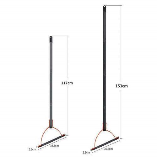 Manual Grass Whip With Serrated Double Edged Cutter Rust