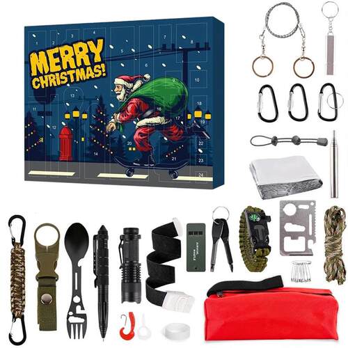 Survival Kit Advent Calendar 2024 Survival Tools Christmas C
