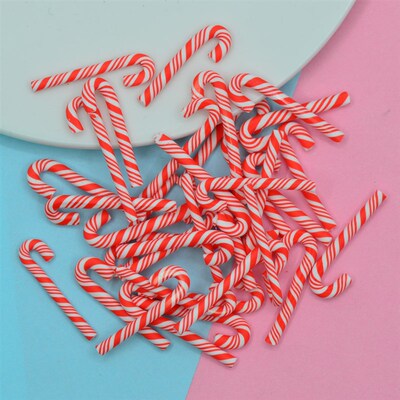 Wholesale W-R Strips Polymer Clay Candy Crutch Christmas Can