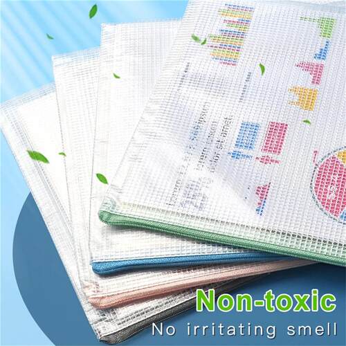 1/5/10pcs A4 zippered file and storage bag, waterproof and t