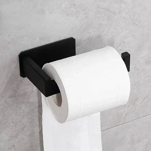 Stainless Steel Toilet Roll Holder Self Adhesive in Bathroom