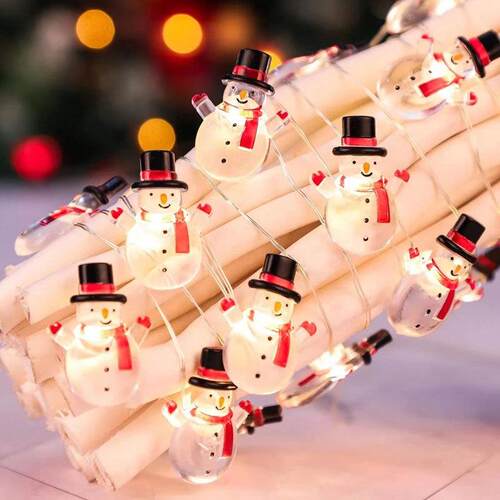 Christmas Decoration Copper Wire Lamp String Gingerbread Man