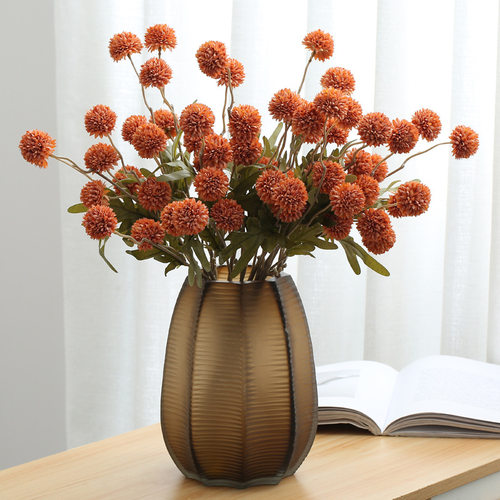 5 Heads Artificial Flower Bouquet Silk Dandelion Flower Ball