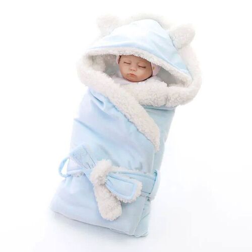 Warm Velvet Fleece Baby Blanket & Swaddling Newborn Soft Fle