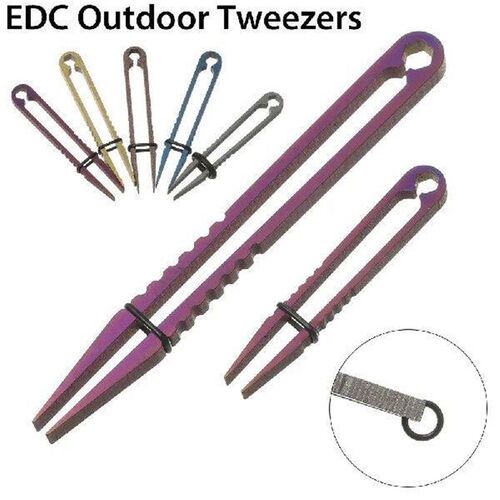 High Quality Camping Outdoor Professional Tweezers TC4 Clip
