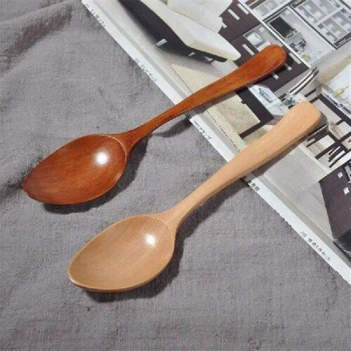 1 Pcs Wooden Spoon Wood Tableware Spoon Tea Coffee Stirring