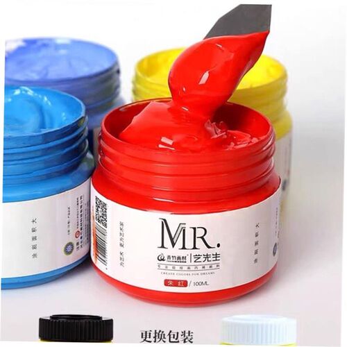 acrylic colour painting acrylic paint颜料waterproof textiles