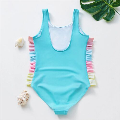 2-10Y Toddler Baby Girls swimsuit one piece Kids Swimwear Gi