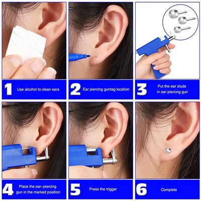 Professional Ear Piercing Gun Tool Set Professional Ear Pier