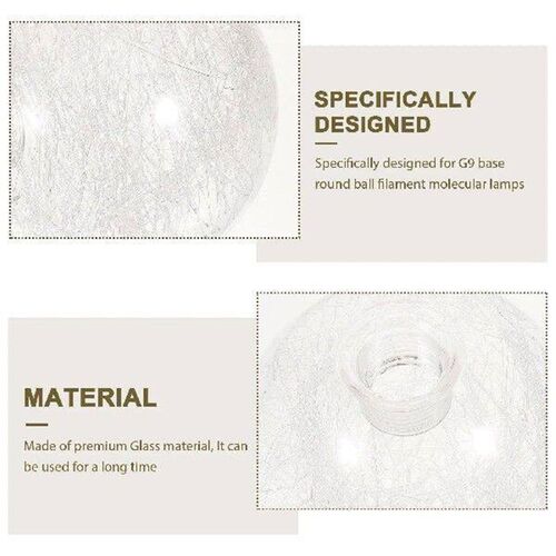 Rechargeable Light Bulb Lamp Shade Cover Glass Shades Desk
