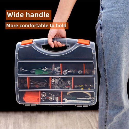 Plastic Tool Box Organizer Sets Portable Spanner Screw Parts