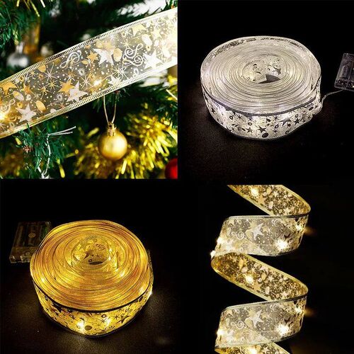 Christmas Decoration Ribbon Fairy Lights Christmas ree Ornam