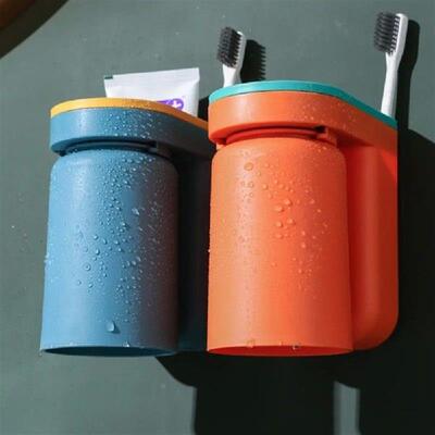 Wall Mounted Toothbrush Storage Rack Space Saving Large