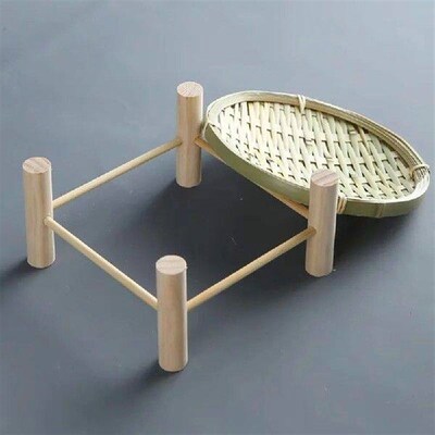 Gifts Handmade Bamboo Dried Fruit Tray Woven Decorative