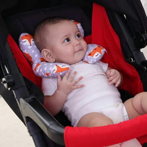 Protective Travel Car Seat Head And Neck Pillow Soft Neck Su