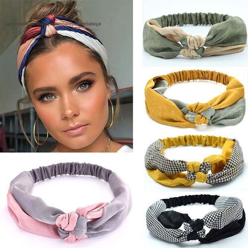 2020 New Fashion Women Elegant Soft Headband Vintage Cross K