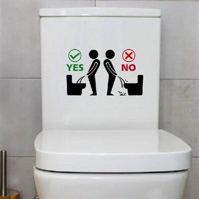 Toilet Decorative Sticker Removable Toilet Decoration Self