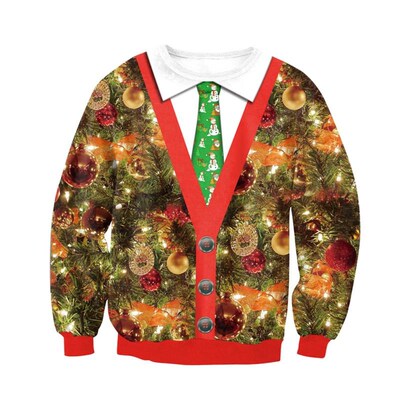 Men Women Ugly Christmas Sweater Pullover Xmas Jumper Tops