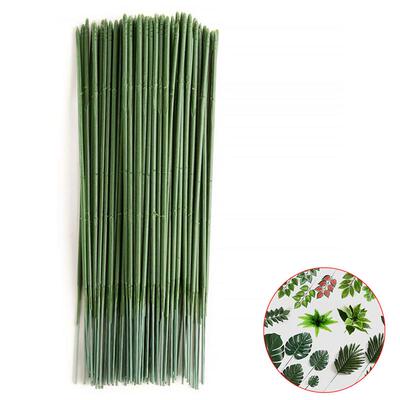 100 Pcs Artificial Potted Stem Plastic Gardening Flower Rod