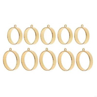 5 Pcs Creative Round Framework Transparent for Key Chains