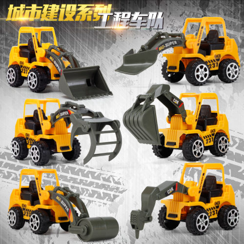 6 Styles /set Car toy Plastic Diecast Construction Engineeri