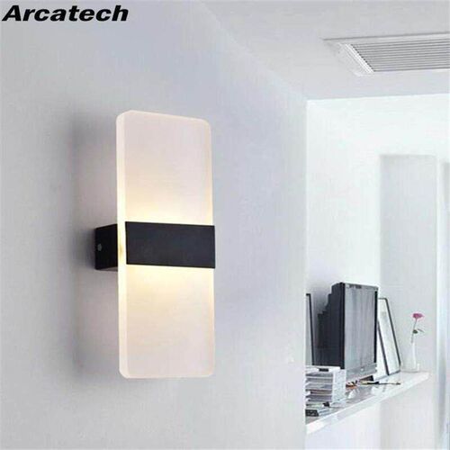 3W LED Acrylic Wall Light AC85-265V Rectangle Wall Sconce Li