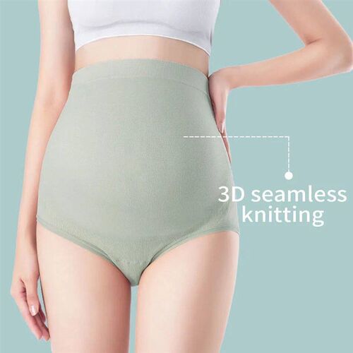 High-Waisted Maternity Panties with Enhanced Belly Support S