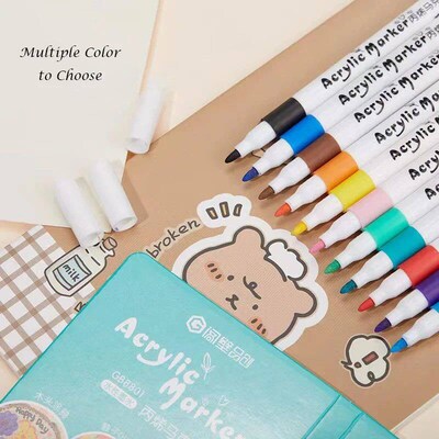 12/24/48/48pcs/set Colorful Highlighter Pastel Pen Art Marke