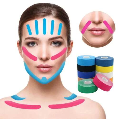 2.5CM*5M Kinesiology Tape for Face V Line Neck Eyes Lifting