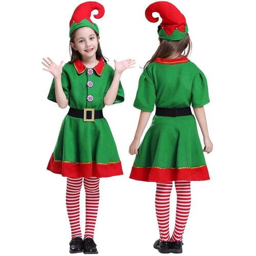 Family Christmas Cosplay Costumes Santa Claus Outfit for Adu