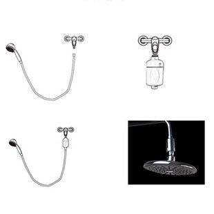 Kitchen Faucet Tap Shower Water ABS Mirror Plating Tap Showe