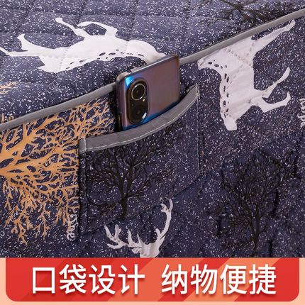 德国新款高档冬季电炉罩烤火桌子被烤火桌布加厚正方形暖炉取暖