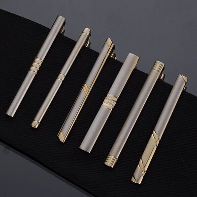 5.5cm Male Business Necktie Clip Clasp Metal Men Tie Clip Cl