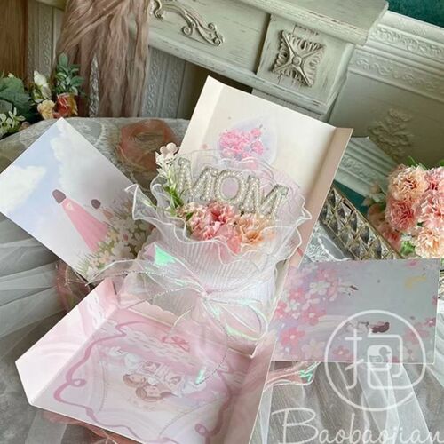 Mothers Day cake decorative mesh surround ornaments