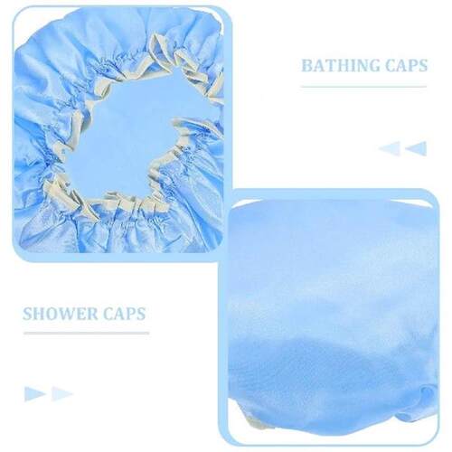 3PCS Waterproof Durable Bathing Women Girl Shower Caps
