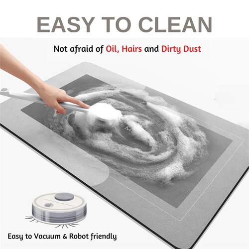 Super Absorbent Kitchen Floor Mat Diatom Mud Pad Bath Pad An