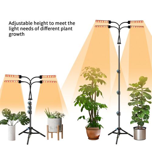 Plant Growth Four Head LED Plant Grow Lamp With Clip 360-deg