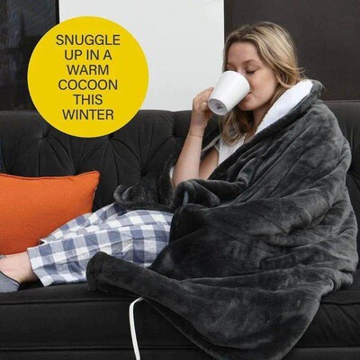 Heated Blanket, Machine Washable Extremely Soft and Comforta