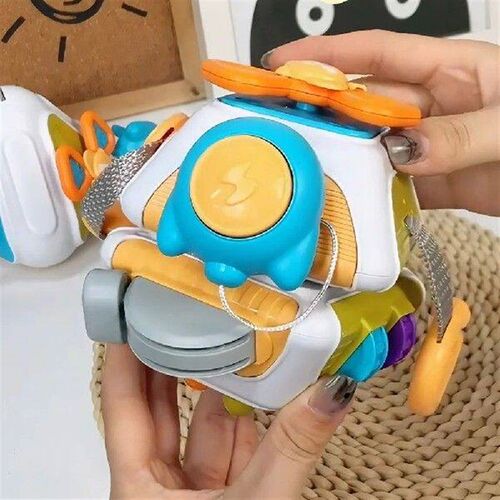 10 in 1 Baby Busy Board Cube Infant Carseat Plane Travel