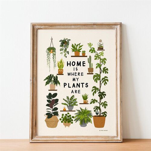 Nordic Poster Indoor Cute Plant Canvas Painting Wall Art Pri